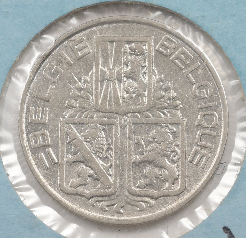 Belgium 1939 Leopold III Franc Nickel P1915120