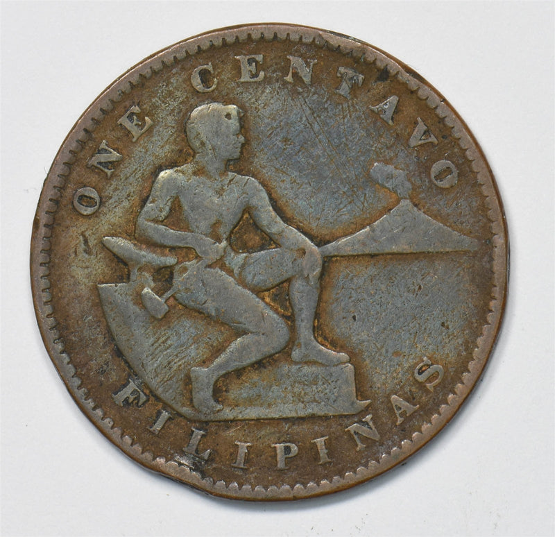 Philippines 1905 Centavos Seated man with hammer P903435 combine shipping0