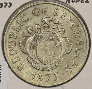 Seychelles 1977 Rupee Triton conch animal P190340 combine shipping2