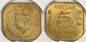 Ceylon 1942 5 Cents P290157 combine shipping0