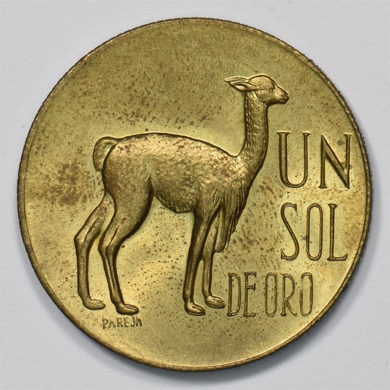 Peru 1966 Republic Sol de Oro vicuña P9031230
