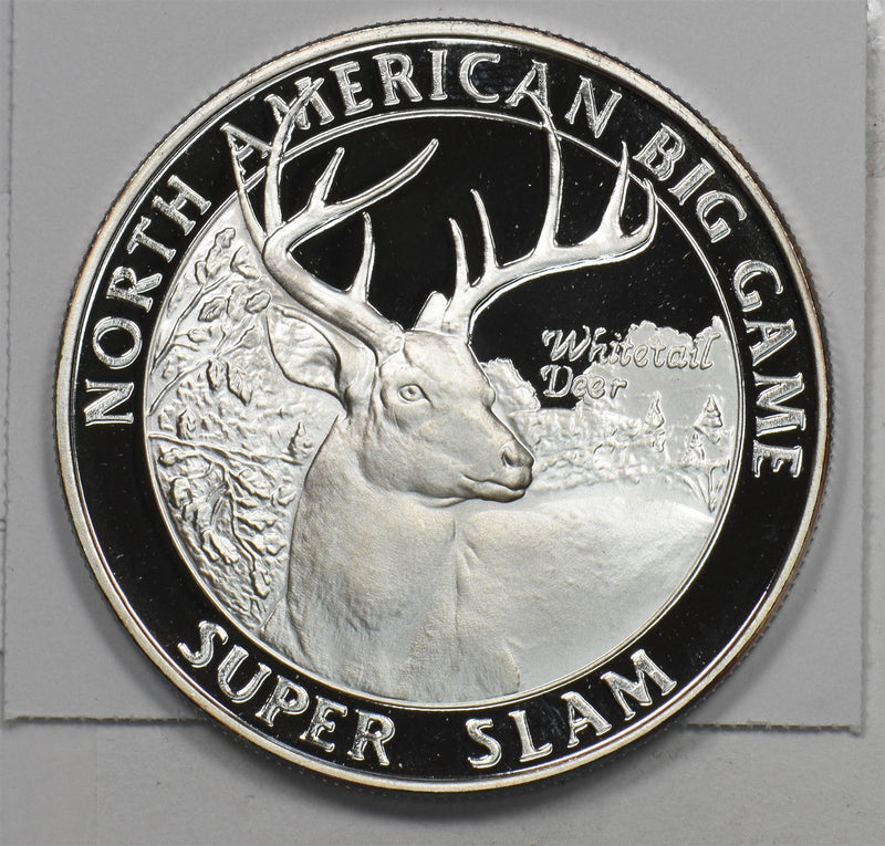 Silver Art Round 1 Troy oz Proof American Big Game Club P490468 combine shipping0