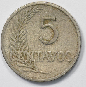 Peru 1926 5 Centavos Bust of Ceres P903534 combine shipping1