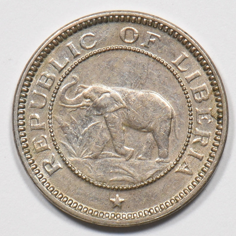 Liberia 1941 Elephant Half Cent P1510620