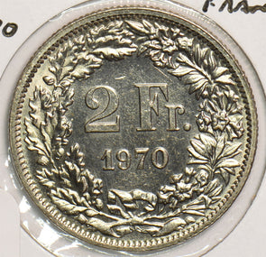 Switzerland 1970 2 Francs P190147 combine shipping2
