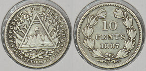 Nicaragua 1887 10 Centavos P290413 combine shipping0