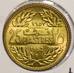 Lebanon 1952 25 Piastres P490094 combine shipping2