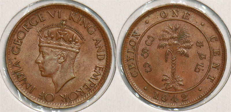 Ceylon 1942 Cent P290211 combine shipping0