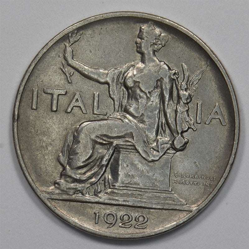 Italy 1922-R Vittorio Emanuele III Lira P9026100