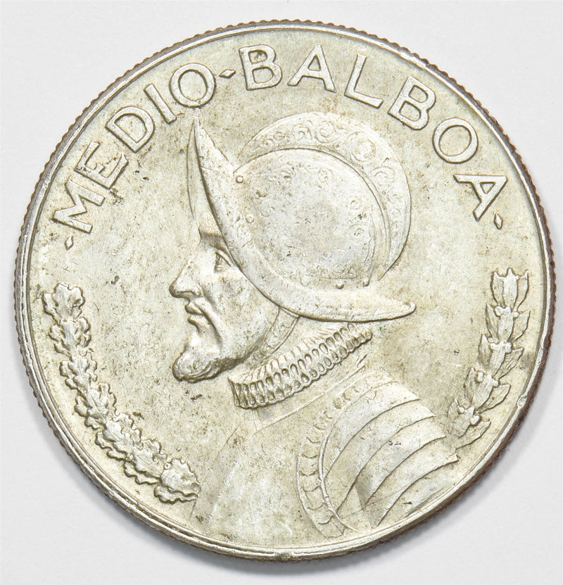 Panama 1966 Vasco Nunez 1/2 Balboa Silver P191344 GEM BU0