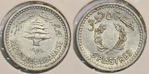 Lebanon 1954 5 Piastres P290187 combine shipping0
