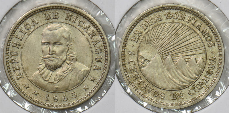 Nicaragua 1965 5 Centavos P490199 combine shipping0