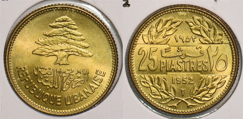 Lebanon 1952 25 Piastres P290316 combine shipping0