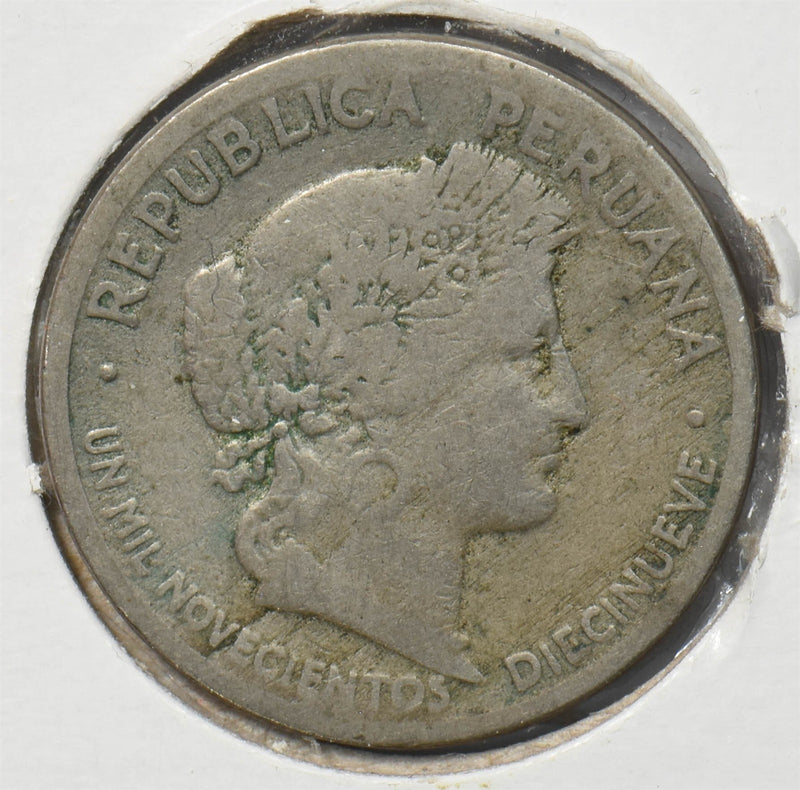 Peru 1919 10 Centavos Bust of Ceres P903536 combine shipping0