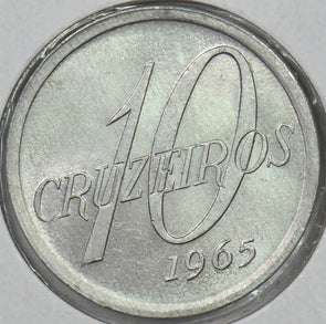 Brazil 1965 10 Cruzeiros P190521 combine shipping1