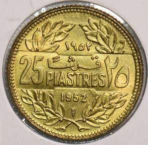 Lebanon 1952 25 Piastres P290318 combine shipping2