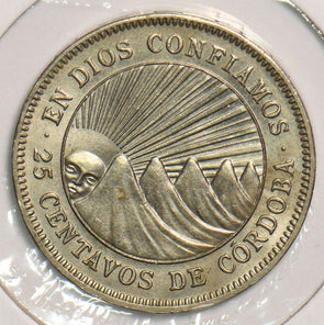 Nicaragua 1954 25 Centavos P290253 combine shipping2