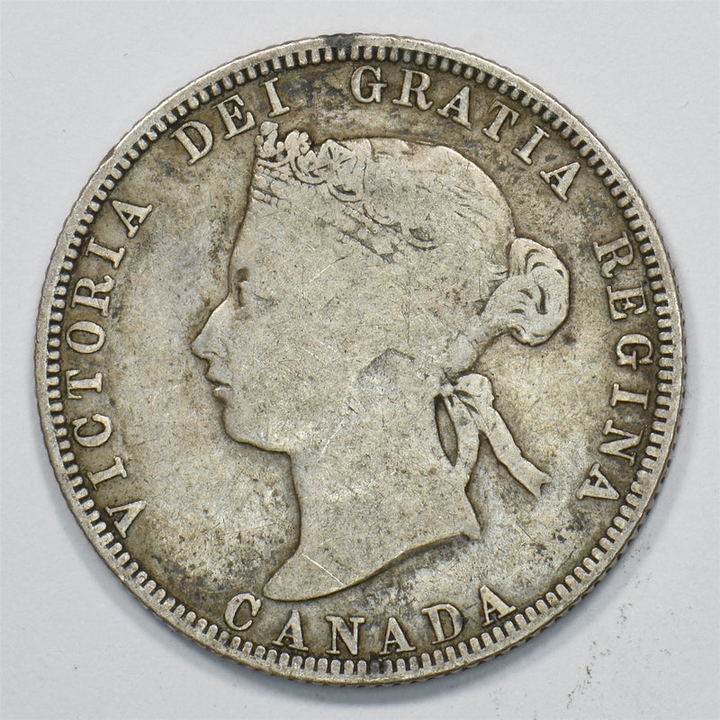 Canada 1870 Victoria 25 Cents Silver P1511400