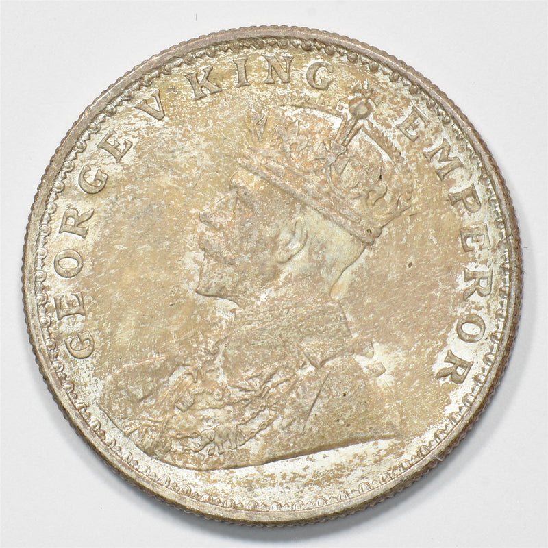 British India 1920 George V Rupee Silver P2401810