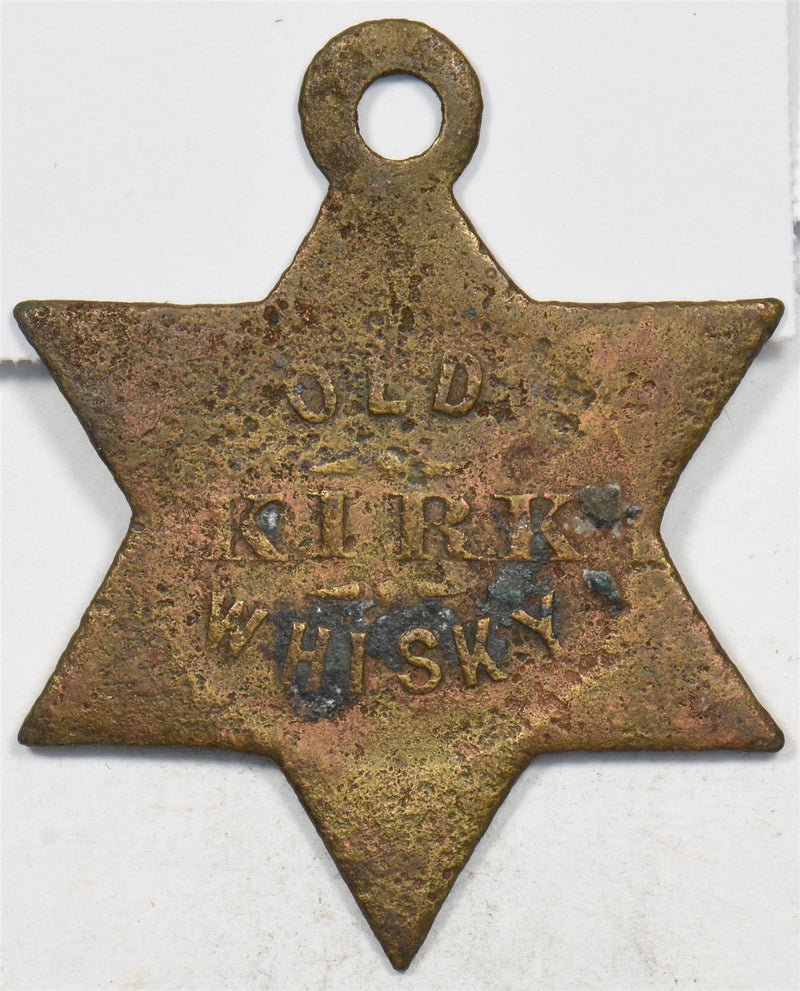Medal San Francisco Hotaling Co Brass Whiskey FOB P490355 combine shipping0