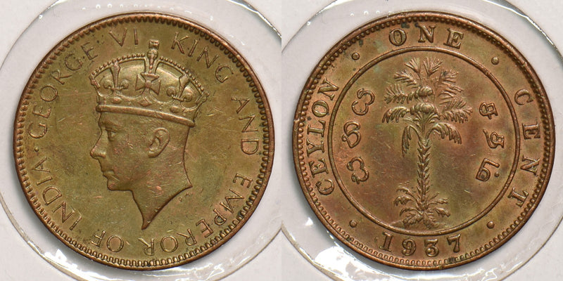 Ceylon 1937 Cent P150091 combine shipping0