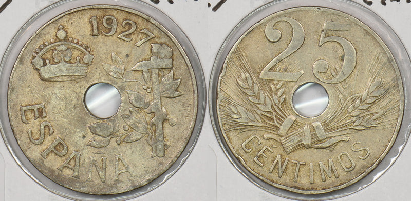 Spain 1927 25 Centimos P190285 combine shipping0
