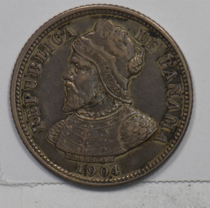 Panama 1904 10 Centesimos Silver P490424 combine shipping0