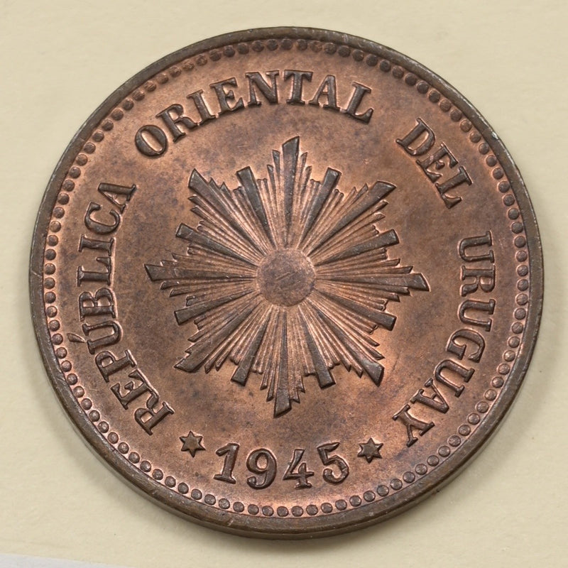 Uruguay 1945-So Orient Republic 2 Centésimos P151451 UNC0