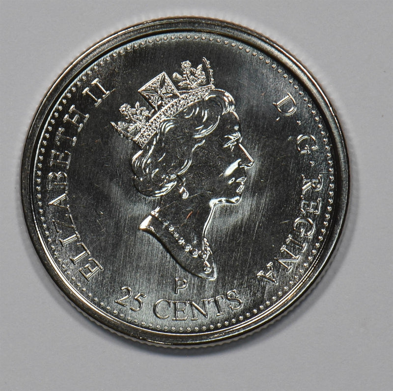 Canada 2001-P 25 Cents Elizabethe II P150886 combine shipping0