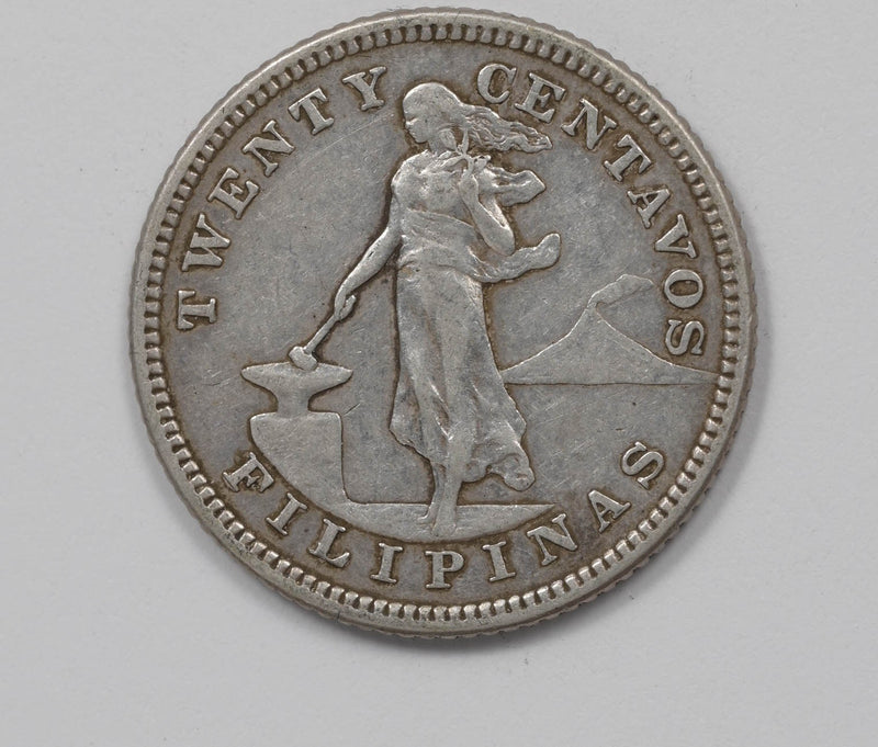 Philippines 1904 20 Centavos Silver Eagle P490481 combine shipping0