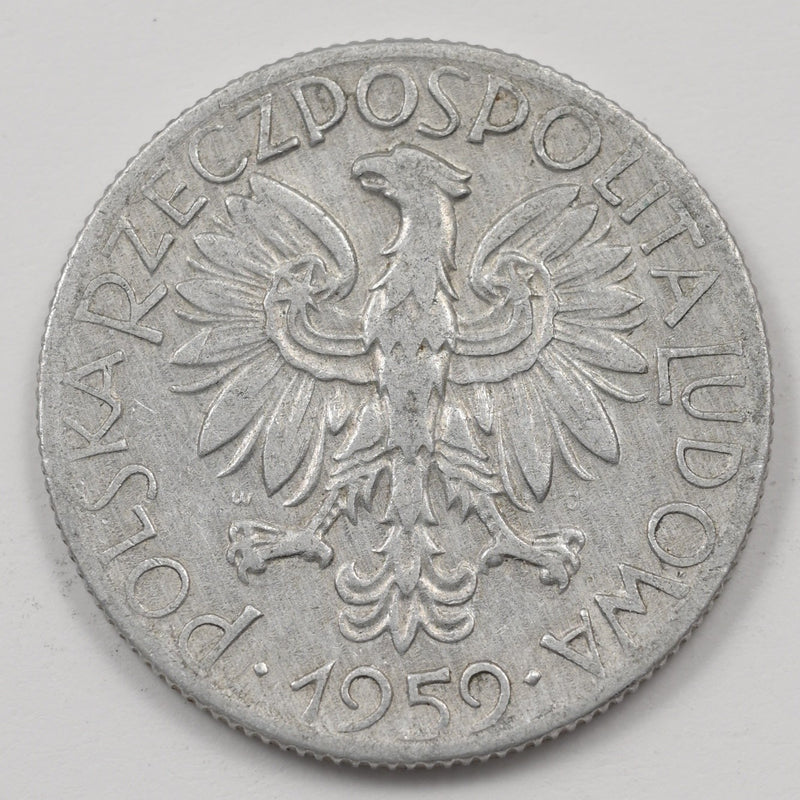 Poland 1959 People's Republic 5 Zlotys P9039250