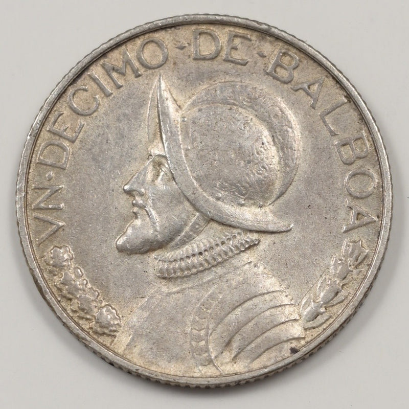 Panama 1947 Vasco Nunez 1/10 Balboa Silver P1515250