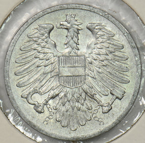 Austria 1965 2 Groschen Eagle animal P190383 combine shipping0