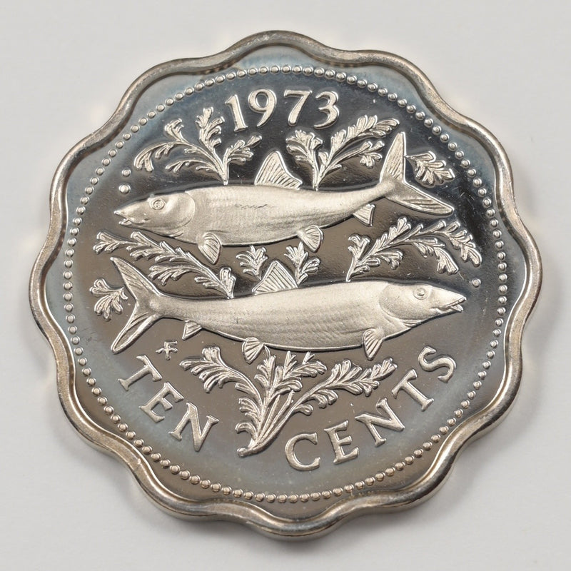 Bahamas 1973-FM Elizabeth II 10 Cents Proof P9040320