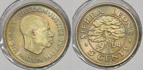 Sierra Leone 1964 5 Cents P190303 combine shipping0