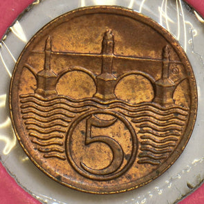 Czechoslovakia 1923 5 Haleru UNC P190131 combine shipping1