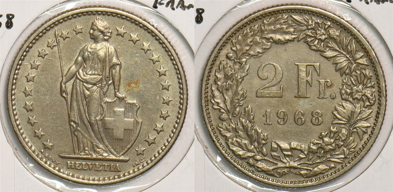 Switzerland 1968 2 Francs animal P150047 combine shipping0