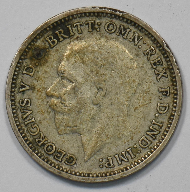 Great Britain 1934 3 Pence/Threepence Silver King George V P902837 combine shipp0