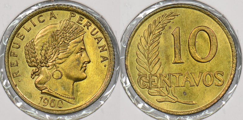 Peru 1960 10 Centavos P190215 combine shipping0