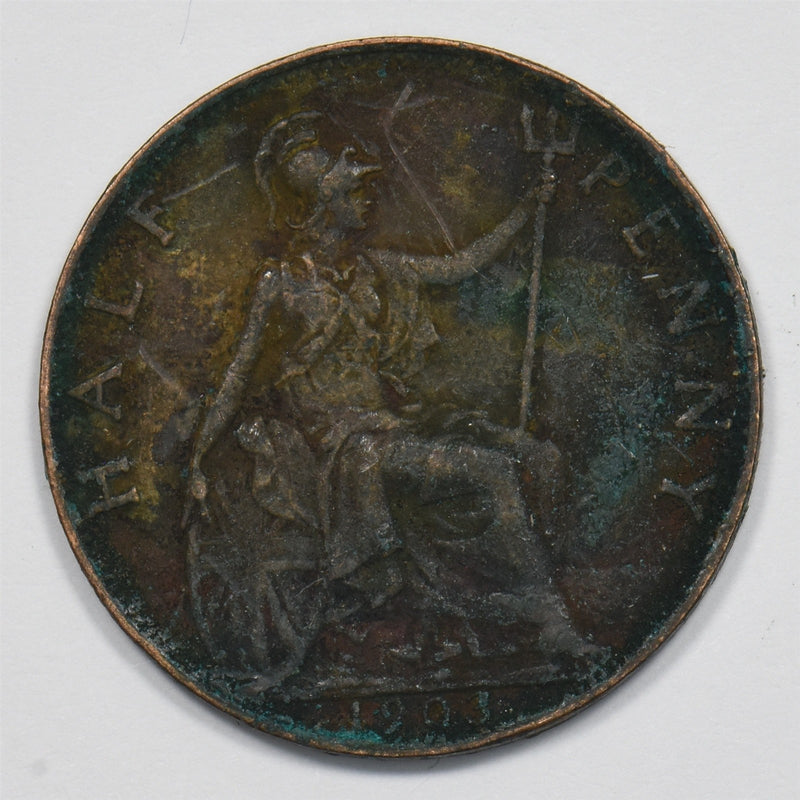United Kingdom 1903 Edward VII Half Penny P9026780