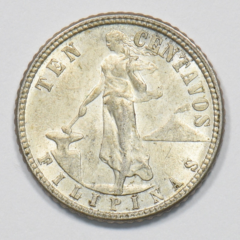 Philippines 1944-D Commonwealth 10 Centavos Silver P1510780