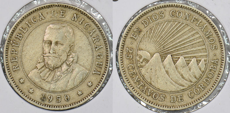Nicaragua 1950 25 Centavos P290406 combine shipping0