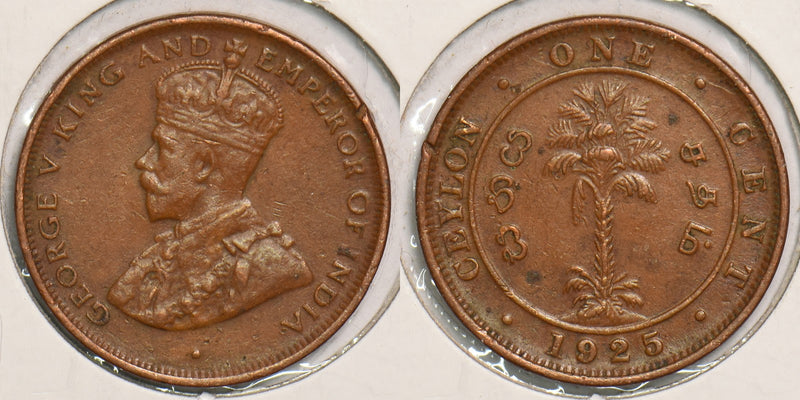 Ceylon 1925 Cent P150086 combine shipping0