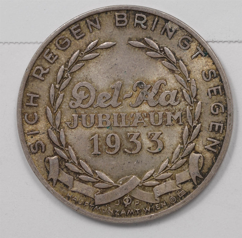 Austria 1933 Silver Medal 25th anniv. Del-Ka P490497 combine shipping0