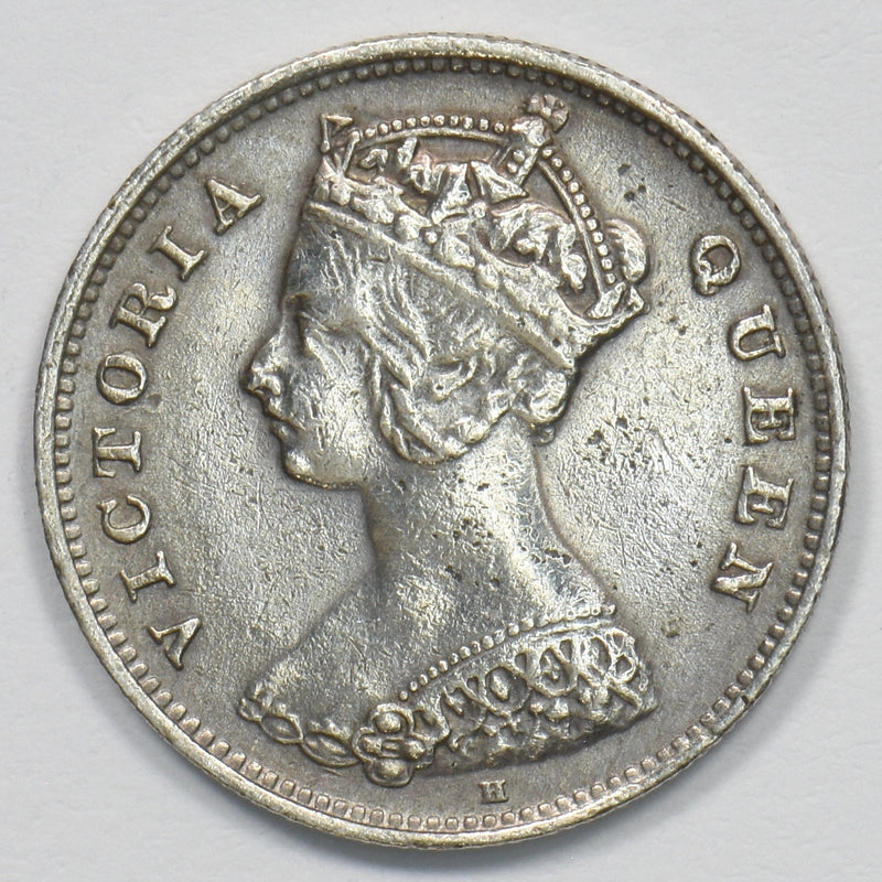 Hong Kong 1897 Queen Victoria 10 Cents Silver P1911020