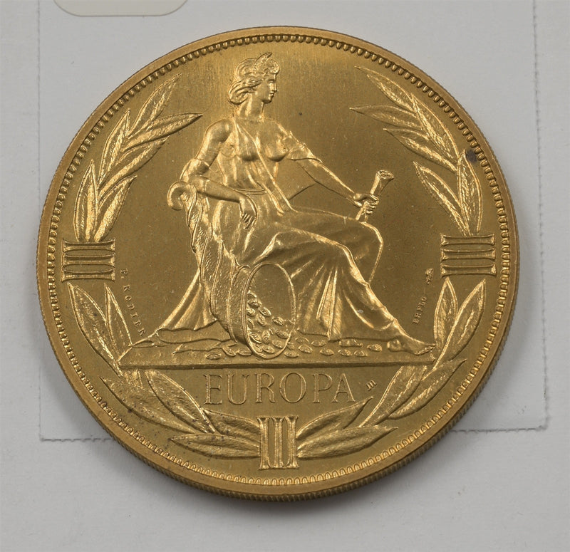 France 1980 Europa III ECU Medal P1913650