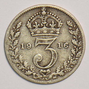 Great Britain 1916 3 Pence/Threepence P190181 combine shipping2