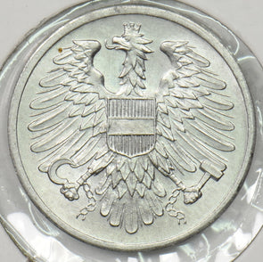 Austria 1954 2 Groschen Eagle animal P190395 combine shipping0