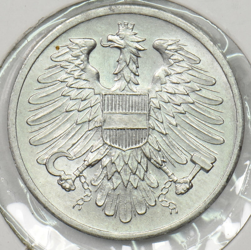 Austria 1954 2 Groschen Eagle animal P190395 combine shipping0