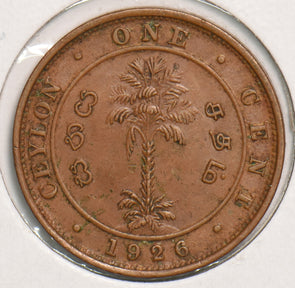 Ceylon 1926 Cent P150092 combine shipping2